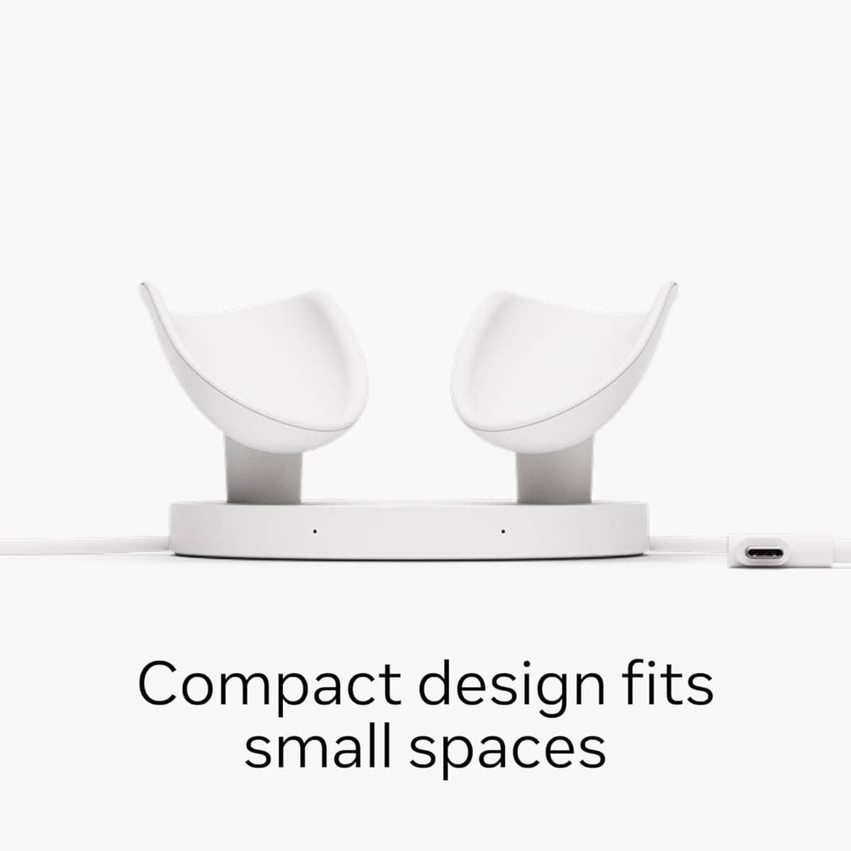 Meta Quest Compact Charging Dock - Works with Meta Quest 3/3S - Extended Headset Charging Cable - Wireless Charging for Touch Plus Controllers thumbnail 4
