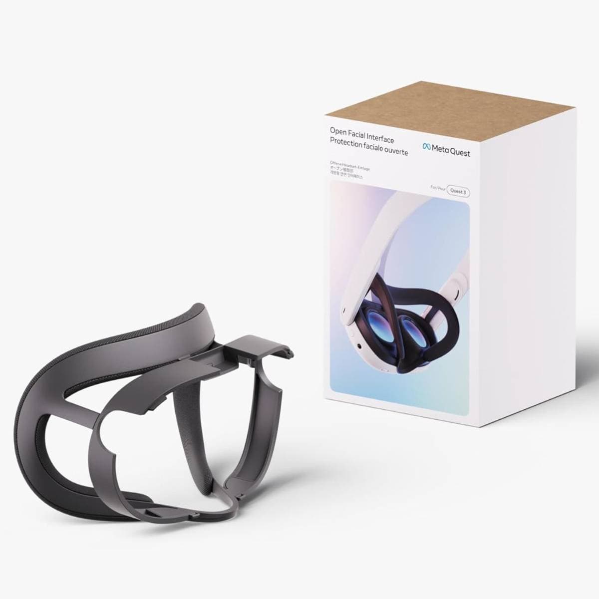 Meta Quest 3 Open Facial Interface - Works with Meta Quest 3 - Keeps Physical Room in Sight - Increases Visibility and Comfort thumbnail 5
