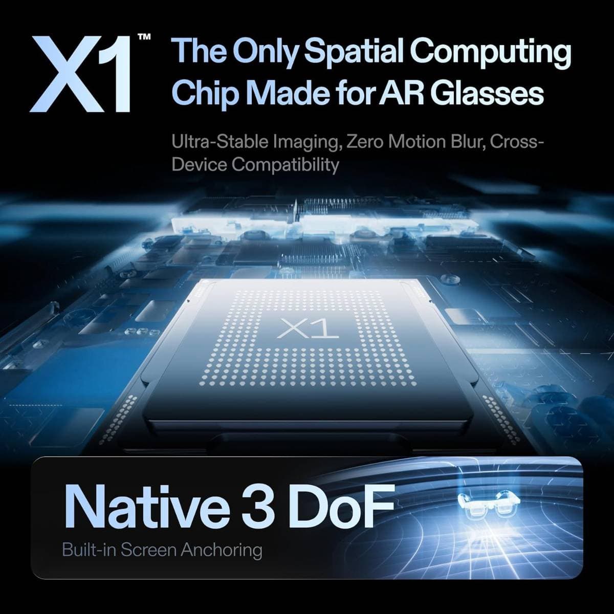 XREAL One Pro AR Glasses with X1 Chip, Native 3 DoF, X-Prism Optics, Real 3D, 57°FOV 171" 120Hz FHD Display, XR Glasses for iPhone 17/16, Steam Deck, ROG, Mac, PC, Android & iOS L (IPD 66-75mm) thumbnail 4