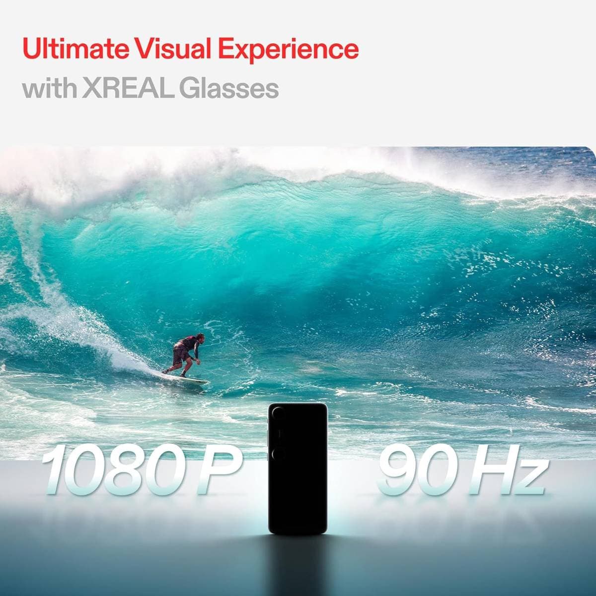 XREAL Beam Pro AR Glasses Spatial Computing Companion (WiFi, 8GB RAM + 256GB Storage) – Android 14, Dual 50MP 3D Cameras, FHD 1080p Display, Google Play Store Support for Movies, TV & Gaming thumbnail 3