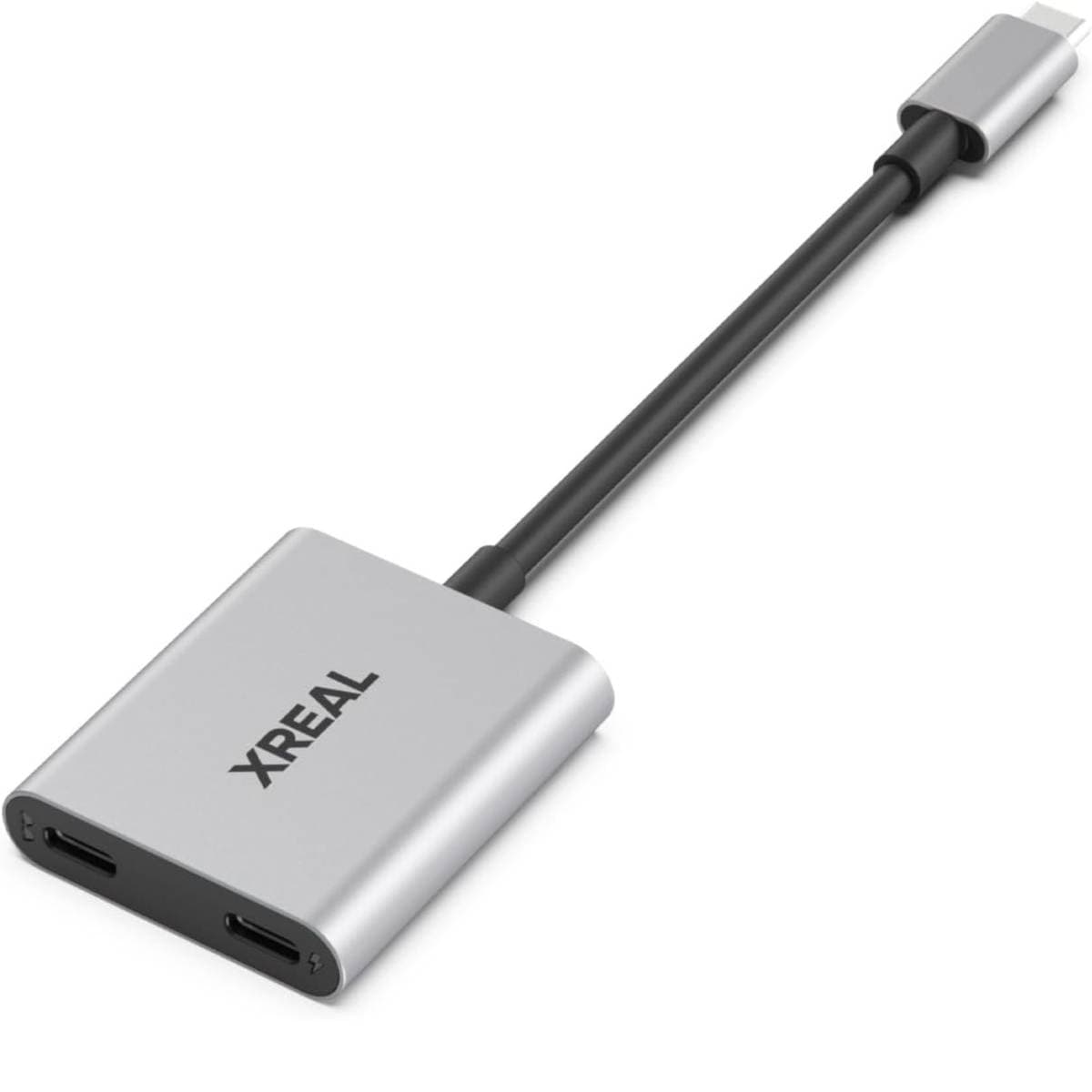 XREAL Hub, Power and Play Adapter, Power Your AR Glasses While Charging Your Source Device, Like Steam Deck, ROG Ally, Switch, iPhone 15 or Android Phone, Support 45W Fast Charging and 120Hz
