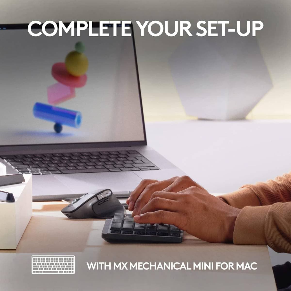 Logitech MX Master 3S for Mac - Wireless Bluetooth Mouse with Ultra-Fast Scrolling, Ergo, 8K DPI, Quiet Clicks, Track on Glass, Customization, USB-C, Apple, iPad - Space Grey thumbnail 5
