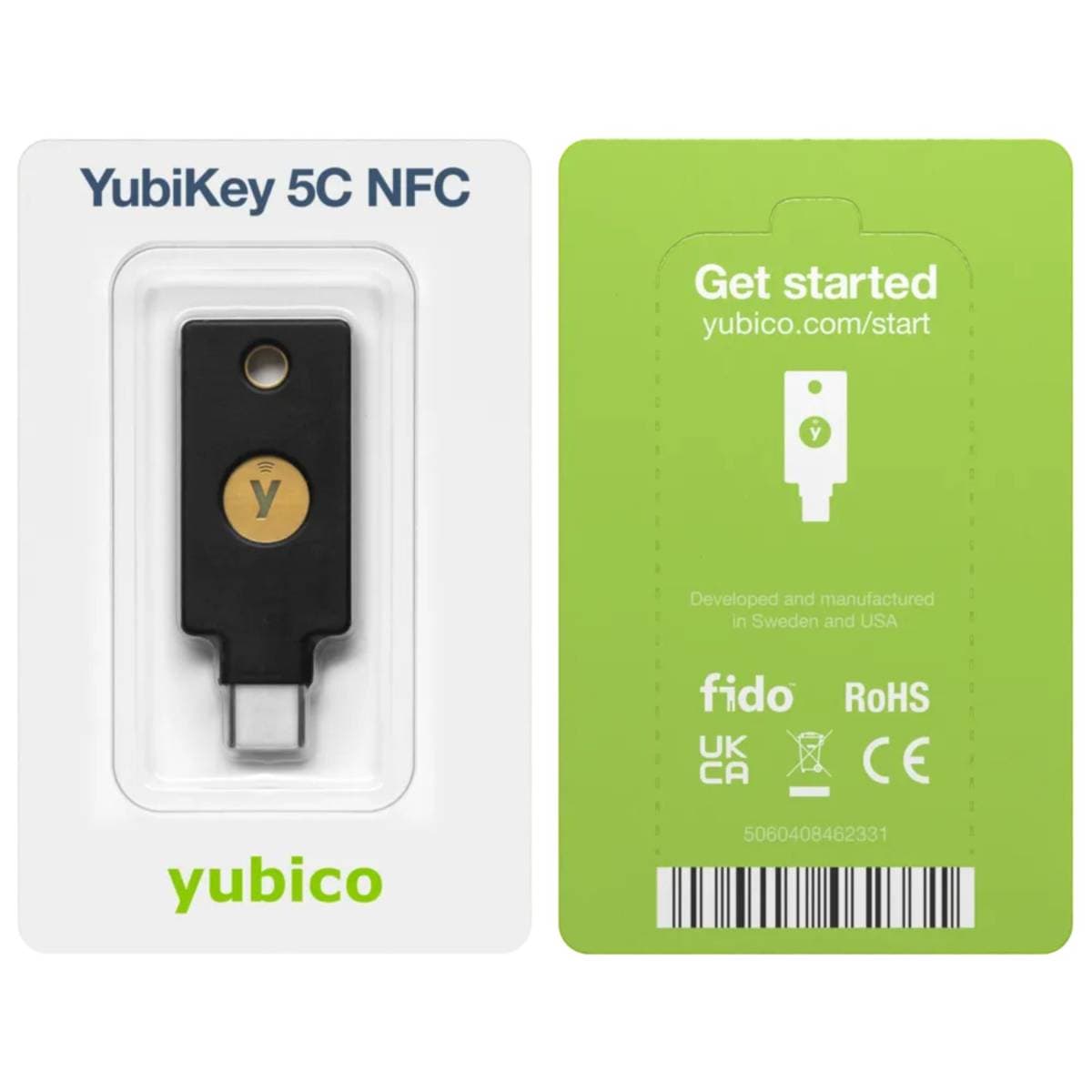 Yubico YubiKey 5C NFC USB-C Security Key v5.7 – Hardware Two-Factor Authentication (2FA) Device with NFC Tap Login, FIDO2/WebAuthn, U2F, OTP, Smart Card (PIV) & OpenPGP Support – Passwordless Login for Windows, Mac, Android & iOS thumbnail 2