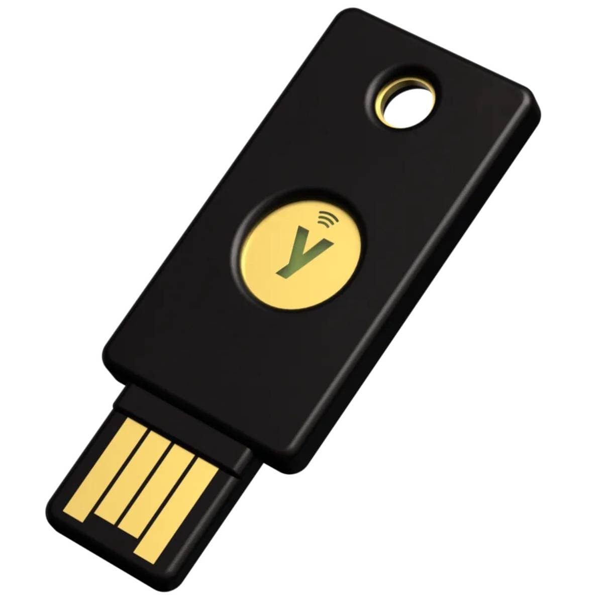 Yubico YubiKey 5 NFC USB-A Security Key v5.7 for Two Factor Authentication, Passwordless Login, NFC Tap Authentication, FIDO2/WebAuthn, U2F, OTP, Smart Card & OpenPGP Support for Windows Mac Android iOS