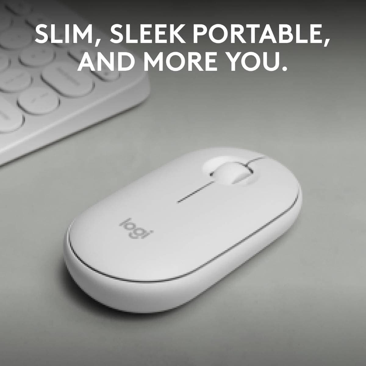 Logitech Pebble 2 Mouse M350s Wireless Bluetooth Mouse – Slim Portable Design, Silent Clicks, Multi-Device Easy-Switch, 4000 DPI Optical Sensor, 24-Month Battery Life thumbnail 2