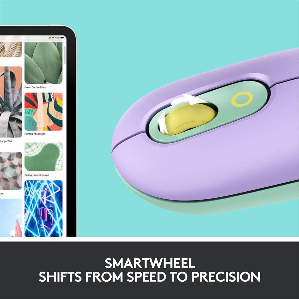Logitech POP Wireless Mouse – Bluetooth Silent Mouse with Customizable Emoji Button, SmartWheel Scrolling, Multi-Device Easy-Switch, 4000 DPI Optical Sensor, 24-Month Battery Life thumbnail 4