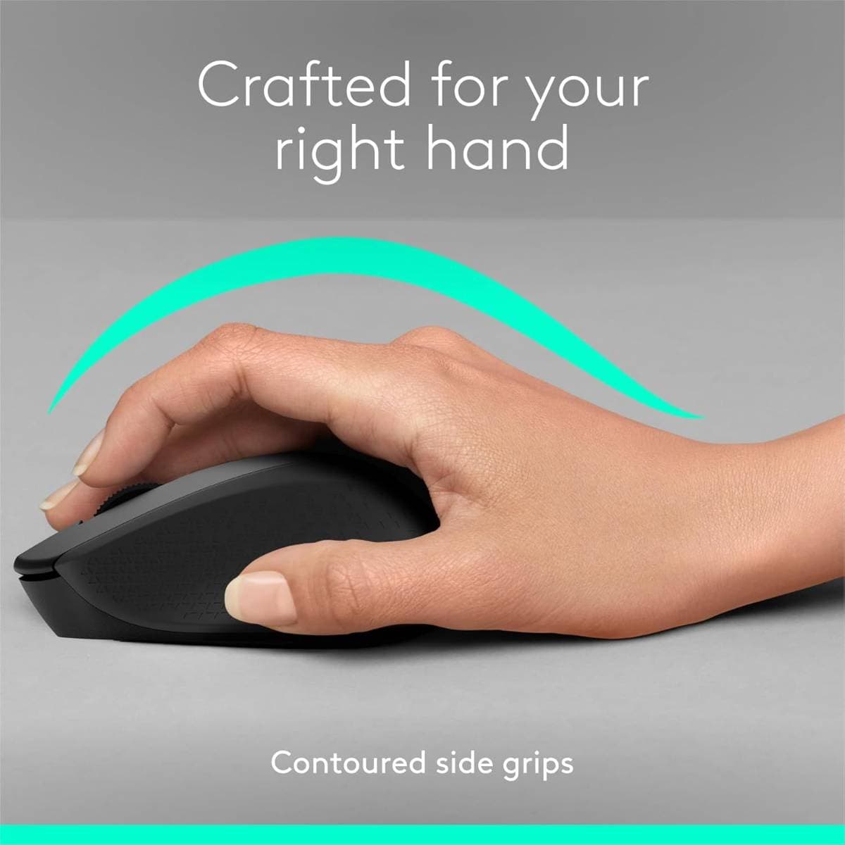 Logitech M331 Silent Plus Wireless Mouse – 2.4GHz USB Nano Receiver, Silent Click Technology, 1000 DPI Optical Tracking, Comfortable Ergonomic Design, 3 Buttons, 24-Month Battery Life, Compatible with Windows/Mac/Linux thumbnail 2