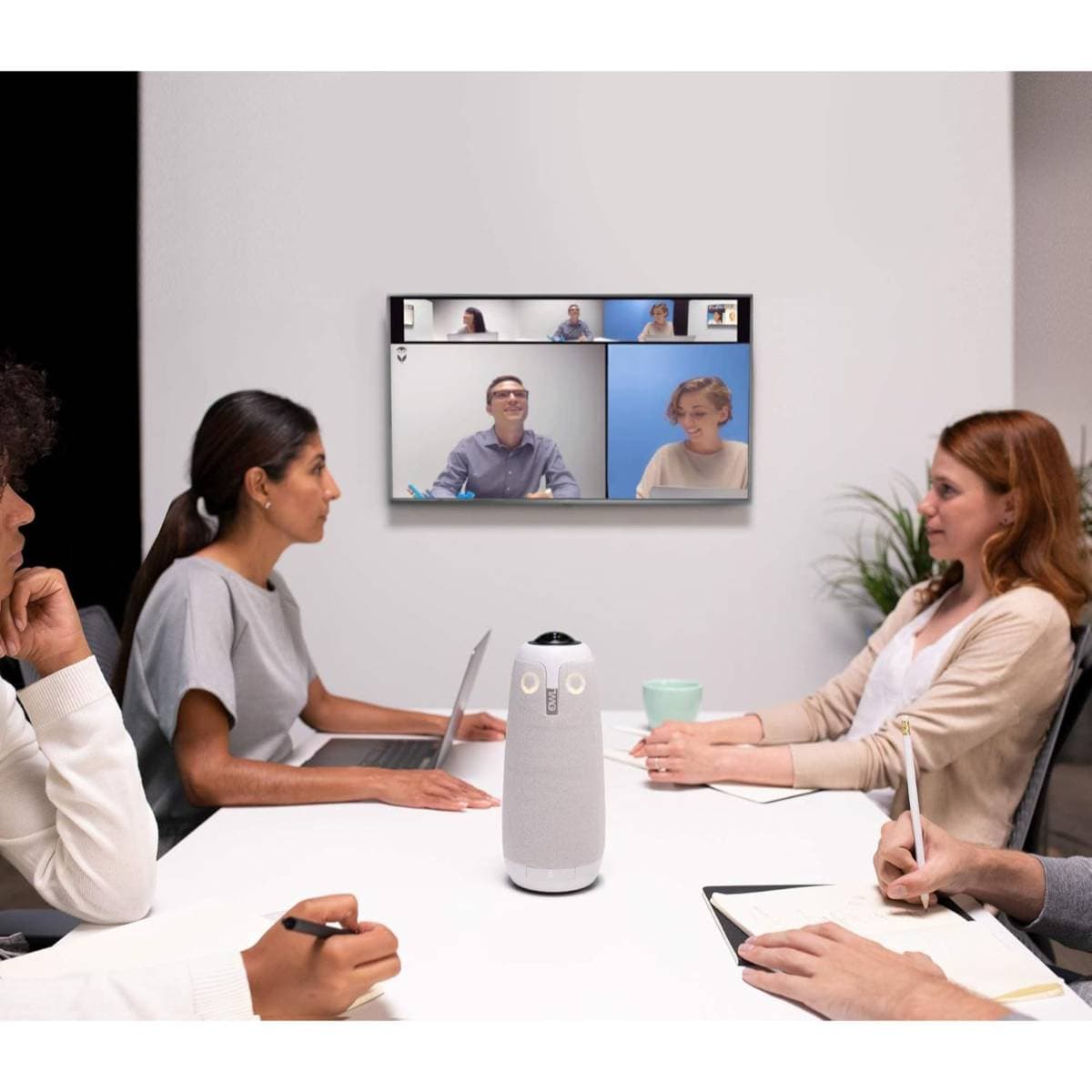 Owl Labs Meeting Owl Pro 360° Smart Video Conference Camera – Full‑Room 1080p Panoramic Video, 8‑Mic Array & 3 Speakers, AI‑Driven Smart Speaker Tracking, USB Plug‑and‑Play, Hybrid Meeting Solution thumbnail 2