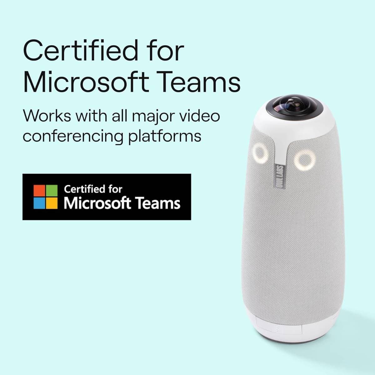 Owl Labs Meeting Owl 3 360° 1080p HD Smart Video Conference Camera – All‑in‑One 360° Panoramic Camera, 8‑Mic Array, 3‑Speaker Audio, AI‑Powered Smart Speaker Tracking, USB‑C Plug‑and‑Play, Hybrid Meeting System thumbnail 6