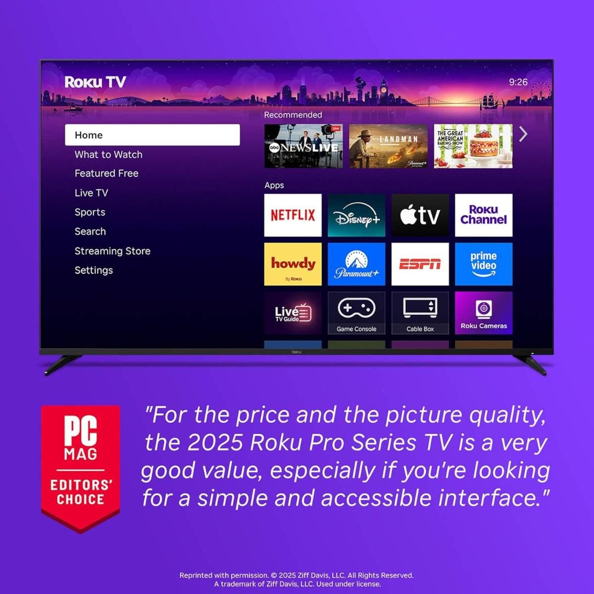 Roku Smart TV – 55-Inch Pro Series, Mini-LED TV – RokuTV with Backlit Voice Remote Pro – Flat Screen 4K QLED Television with 120Hz Refresh Rate & Dolby Vision IQ, Live News, Sports, Entertainment thumbnail 2
