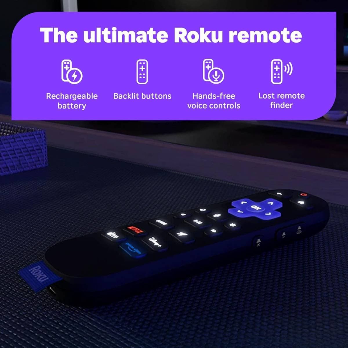 Roku Smart TV – 55-Inch Pro Series, Mini-LED TV – RokuTV with Backlit Voice Remote Pro – Flat Screen 4K QLED Television with 120Hz Refresh Rate & Dolby Vision IQ, Live News, Sports, Entertainment thumbnail 5