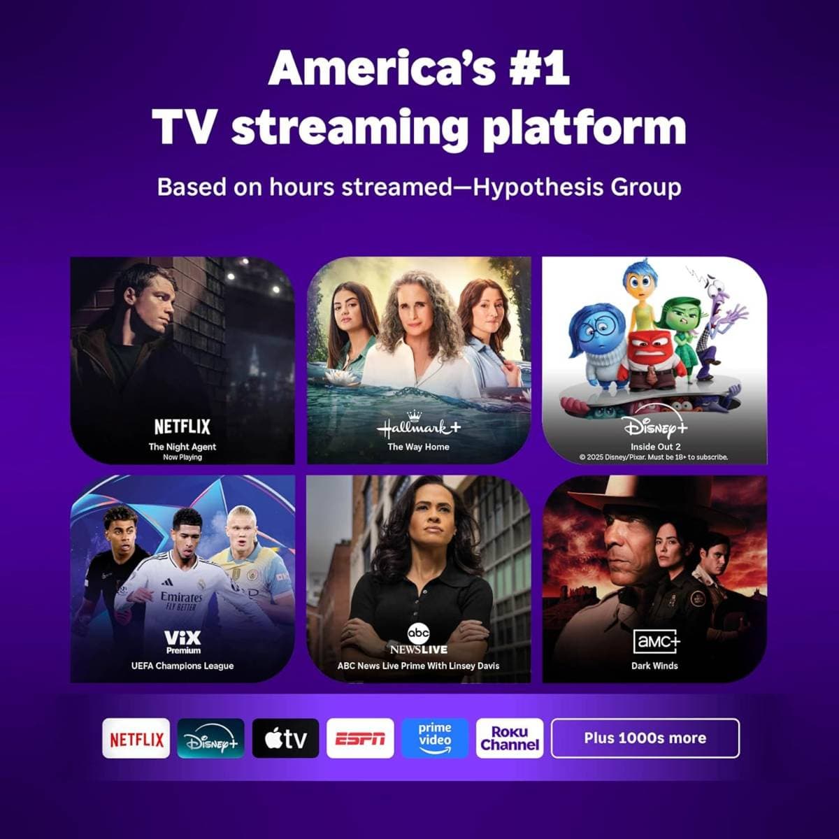 Roku Smart TV – 55-Inch Pro Series, Mini-LED TV – RokuTV with Backlit Voice Remote Pro – Flat Screen 4K QLED Television with 120Hz Refresh Rate & Dolby Vision IQ, Live News, Sports, Entertainment thumbnail 3