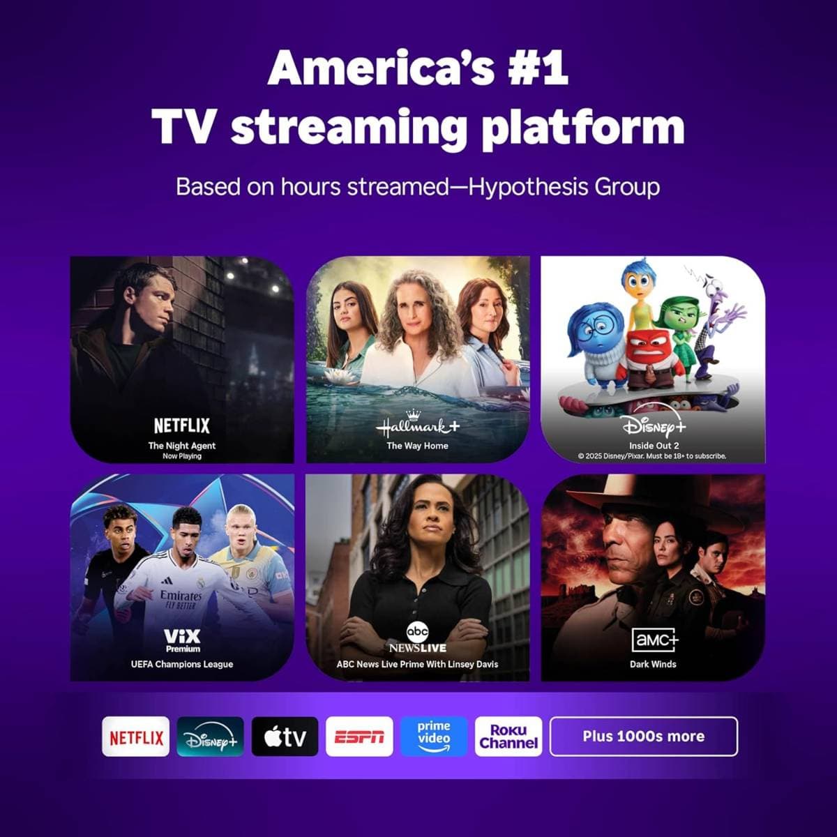 Roku Select Series 4K Smart  TV – 4K HDR LED TV with Roku Voice Remote and Built-in Streaming thumbnail 4