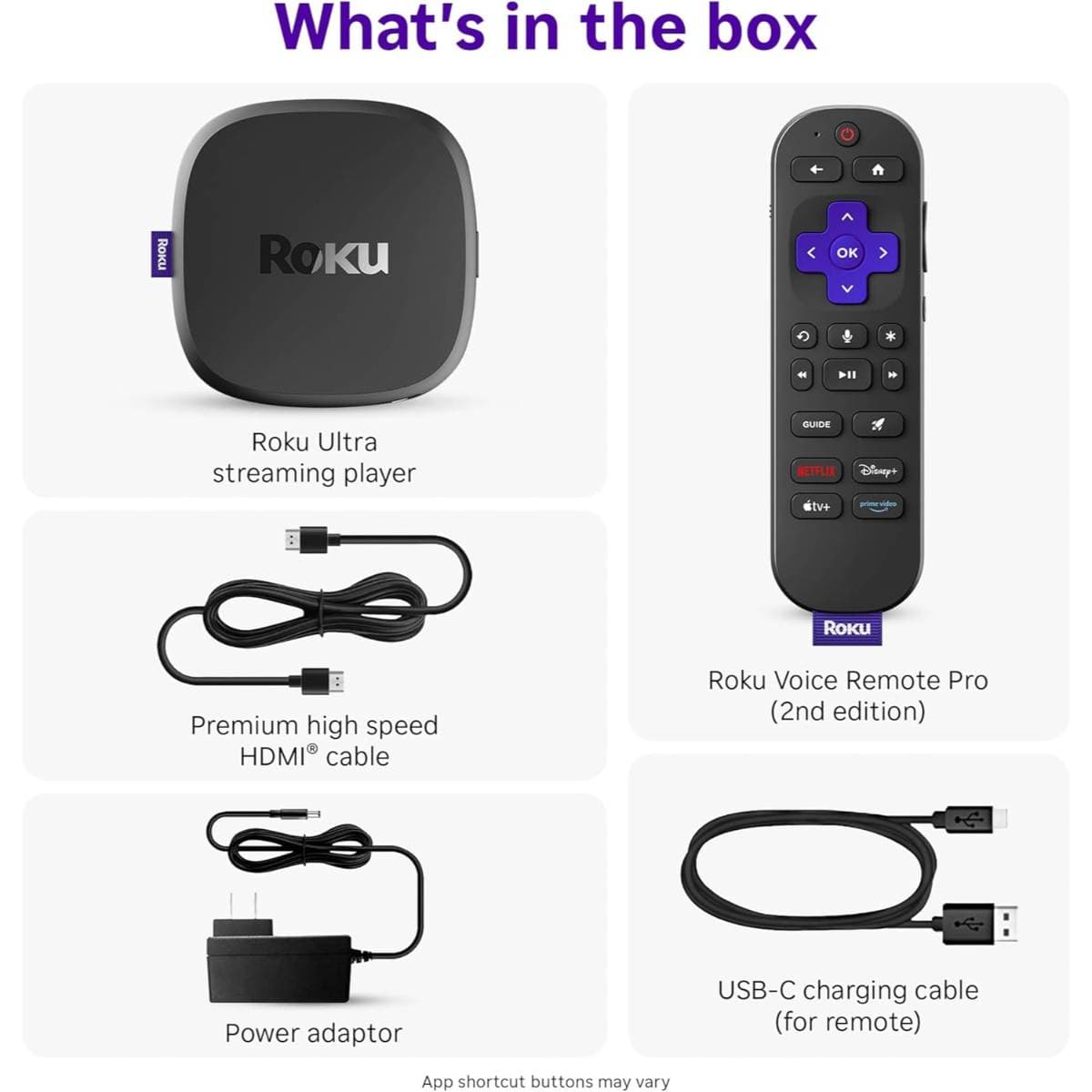 Roku Ultra - Ultimate Streaming Player - 4K Streaming Device for TV with HDR10+, Dolby Vision & Atmos - Bluetooth & Wi-Fi 6- Rechargeable Voice Remote Pro with Backlit Buttons - Free & Live TV thumbnail 2
