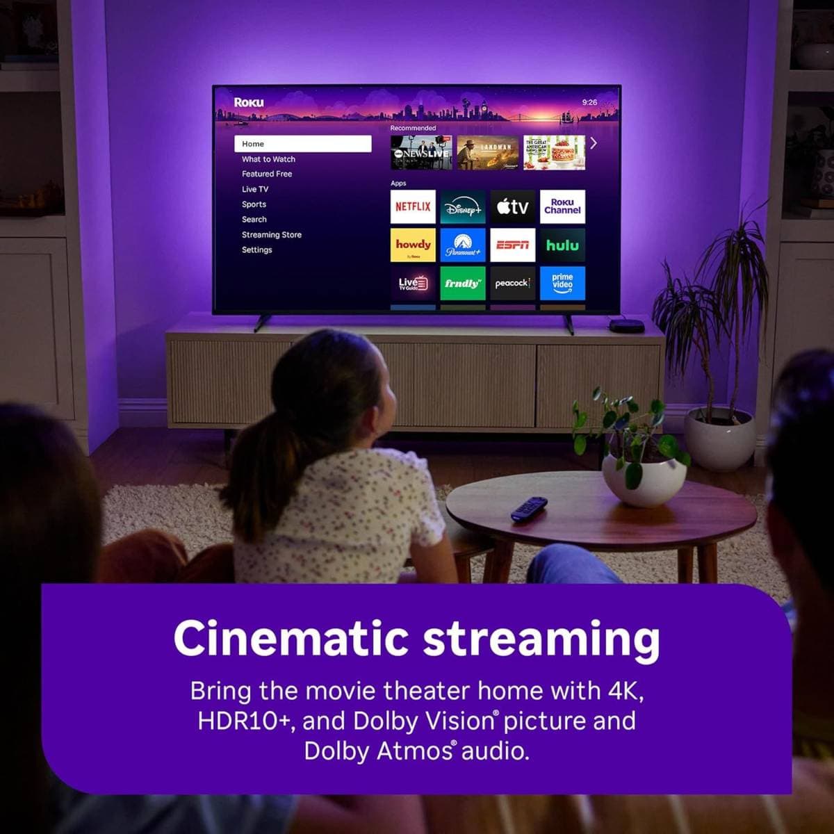 Roku Ultra - Ultimate Streaming Player - 4K Streaming Device for TV with HDR10+, Dolby Vision & Atmos - Bluetooth & Wi-Fi 6- Rechargeable Voice Remote Pro with Backlit Buttons - Free & Live TV thumbnail 4