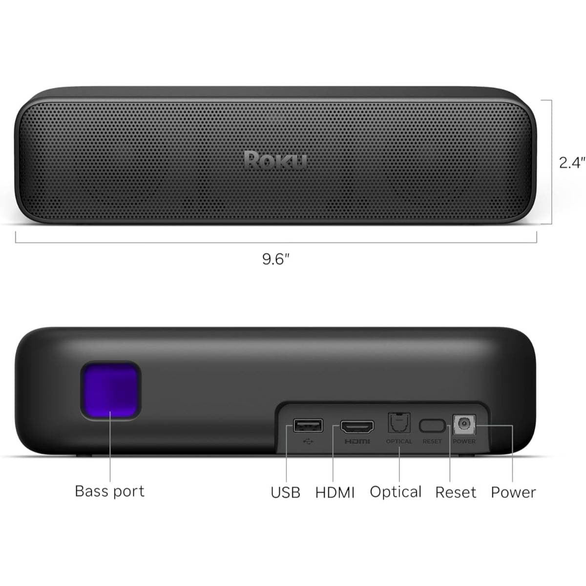 Roku Streambar SE | 2-in-1 TV Soundbar with Built-in 4K/HD/HDR Streaming, Premium Speakers, & Enhanced Speech Clarity for Crisp, Clear Dialogue - Quick Guided Simple Setup thumbnail 5