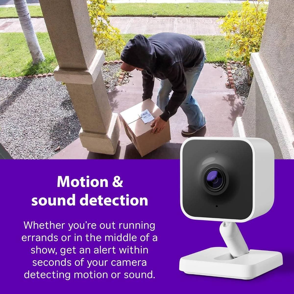 Roku Outdoor Camera - Home Security - IP65 Weather Resistant Wired Security Camera & Pet Monitor with 1080p HD Night Vision, Works with Alexa & Google, WDR, Motion & Sound Detection Visit the Roku Store thumbnail 5