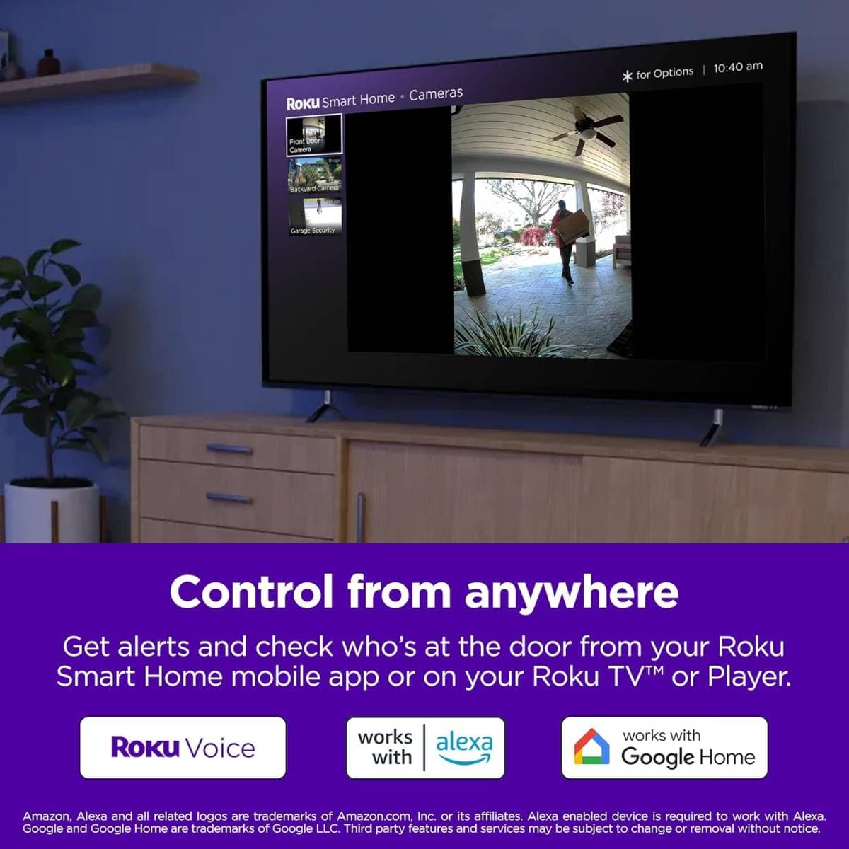 Roku Smart Home Wireless Video Doorbell & Chime - 1440p HD Night Vision Ultrawide View Doorbell Camera with Motion & Sound Detection, Works with Alexa & Google - 90-Day Subscription Included thumbnail 4
