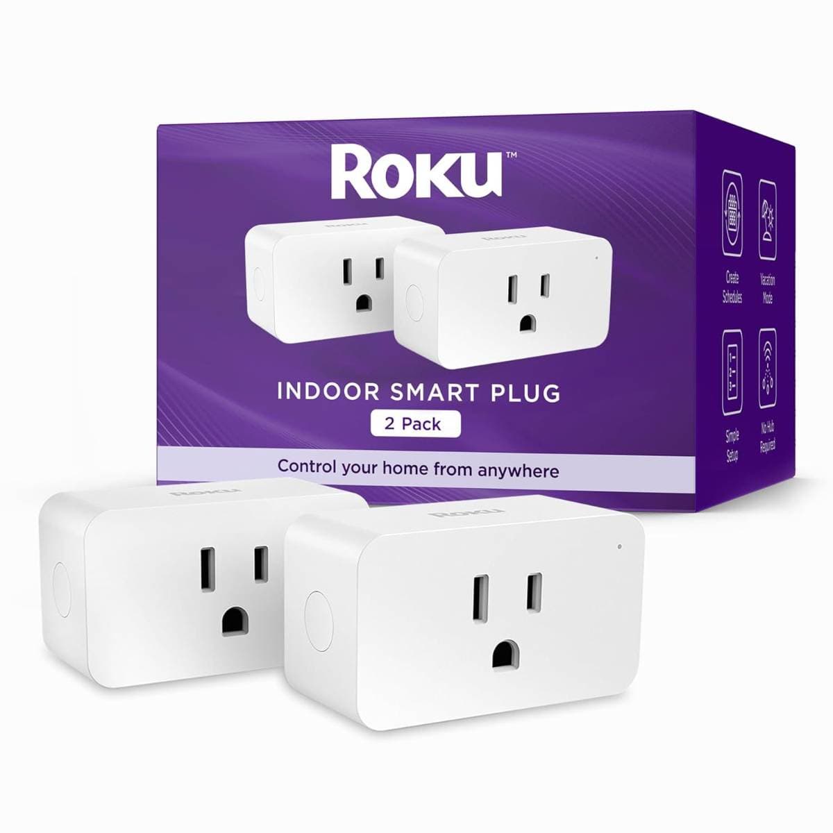 Roku Smart Home Starter Kit – 1080p Indoor Camera, 2× Indoor Smart Plug SE, 2× Smart Bulb SE Color, Works with Roku Voice, Alexa & Google Assistant, Complete Home Automation Bundle thumbnail 2