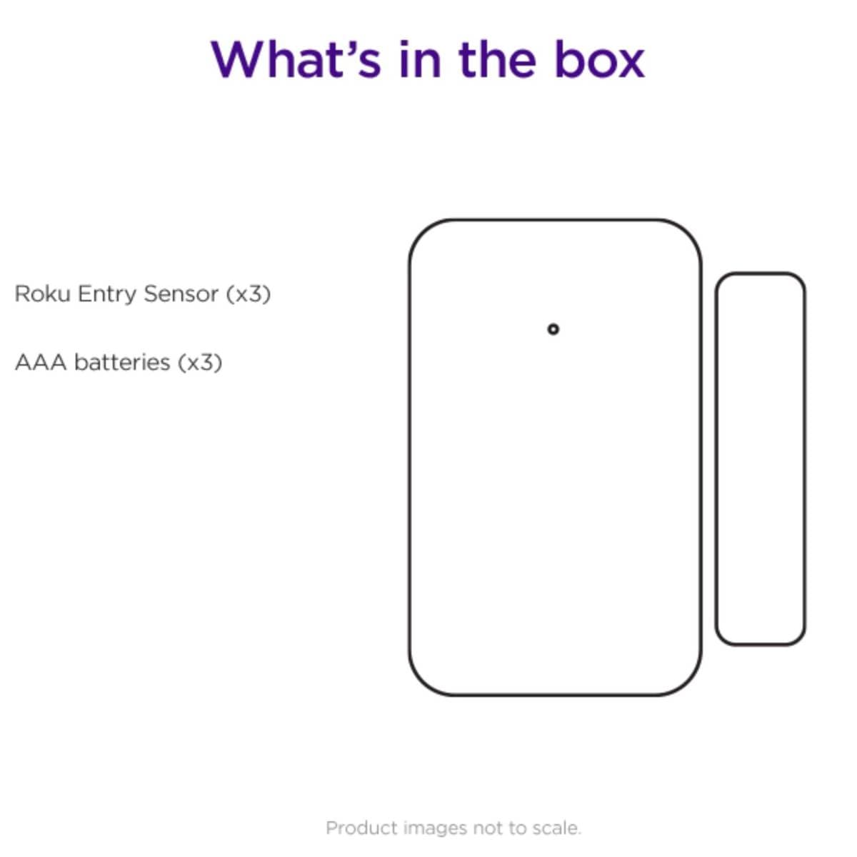 Roku Entry Sensor – Wireless Magnetic Contact Sensor for Doors & Windows, Works with Roku Home Monitoring System SE, Roku Smart Home App, Alexa & Google Assistant, Indoor Security Alert thumbnail 2