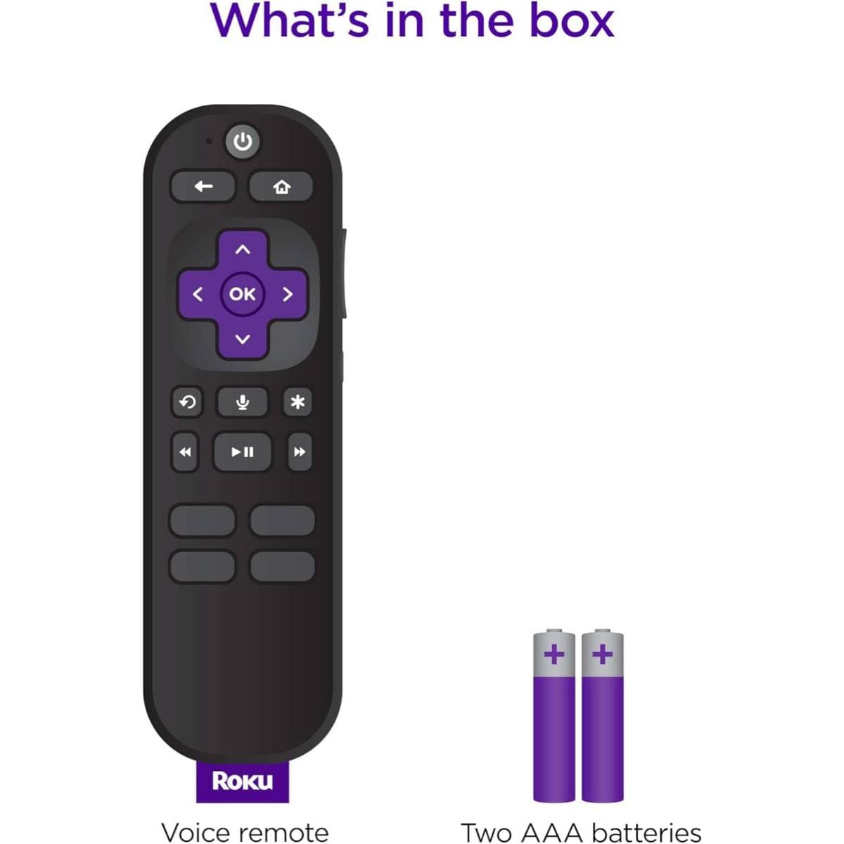 Roku TV Remote Control (Official Manufacturer Product) - Simple Setup, & Pre-Set App Shortcuts - Replacement Remote Compatible with RokuTV Models ONLY (Not Roku Players) thumbnail 5