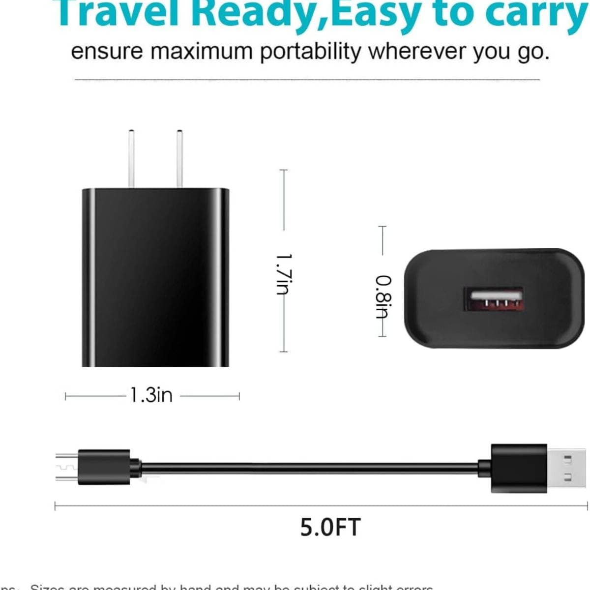 Micro USB Power Cord Adaptor Charger Compatible for Roku Streaming Stick, Roku Express Plus, Roku Premier/Plus, Roku Voice Remote Pro (Not for Roku Streaming Stick Plus & Roku Ultra) thumbnail 6