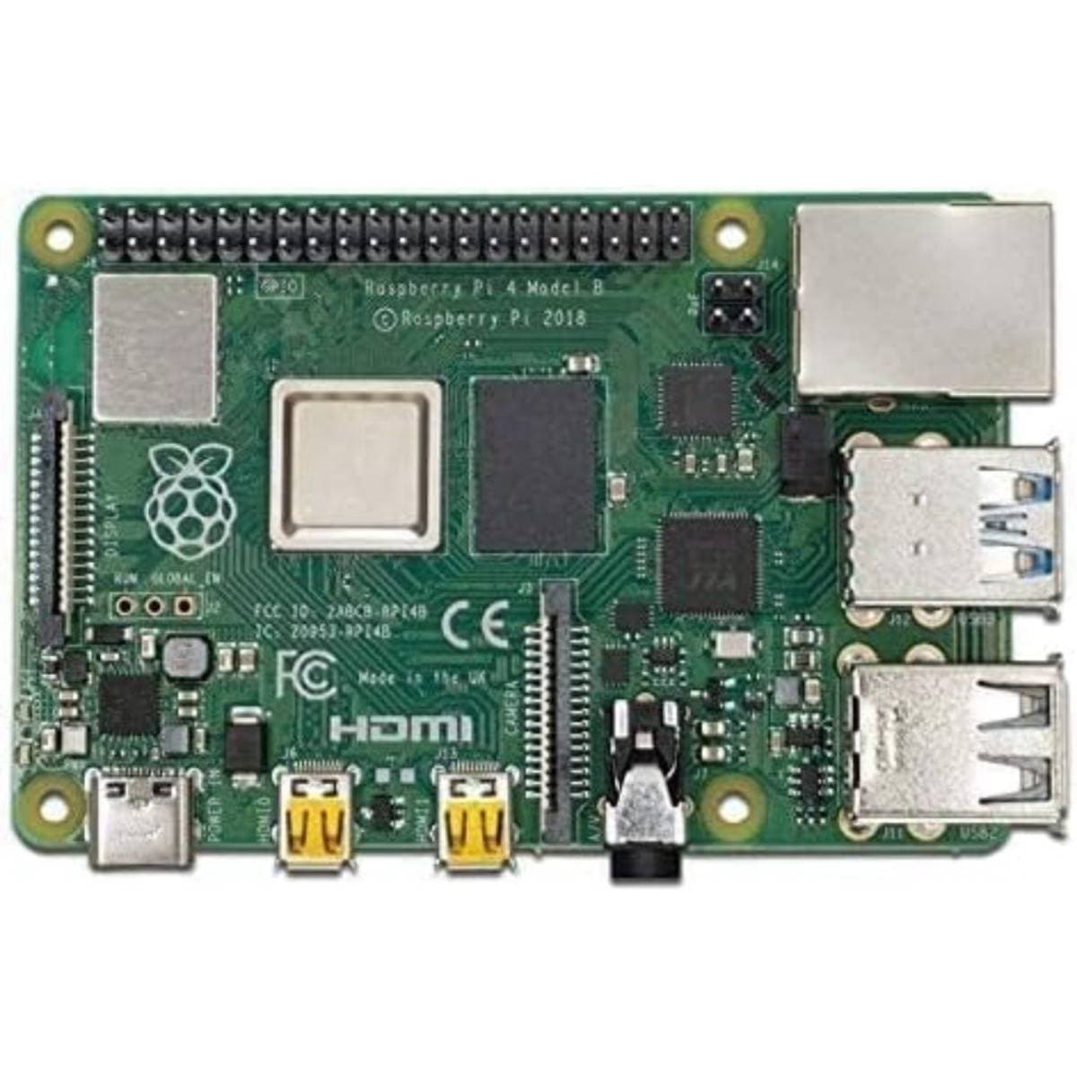 Raspberry Pi 4 Model B 2GB RAM with 1.5GHz Quad-Core Processor, Dual 4K Display, Wi-Fi, Bluetooth 5.0, Gigabit Ethernet, USB 3.0 Single Board Computer thumbnail 4