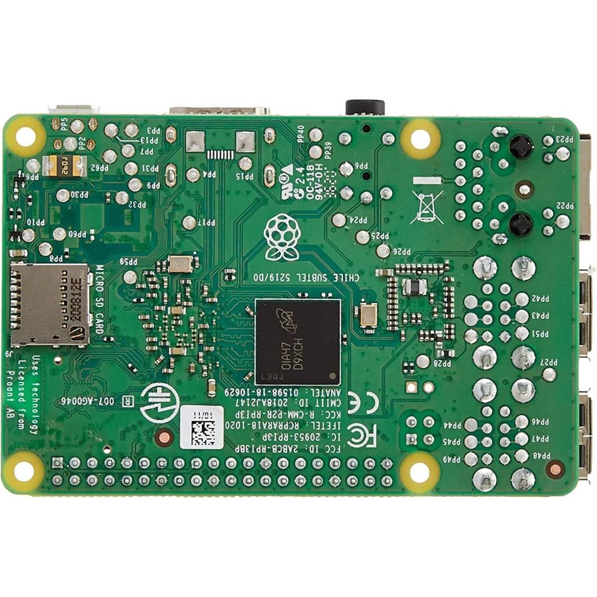 Raspberry Pi 3 Model B+ BCM2837B0 SoC with 1GB RAM, 1.4GHz Quad-Core Processor, Wi-Fi, Bluetooth 4.2, Gigabit Ethernet, PoE Enabled Single Board Computer thumbnail 4