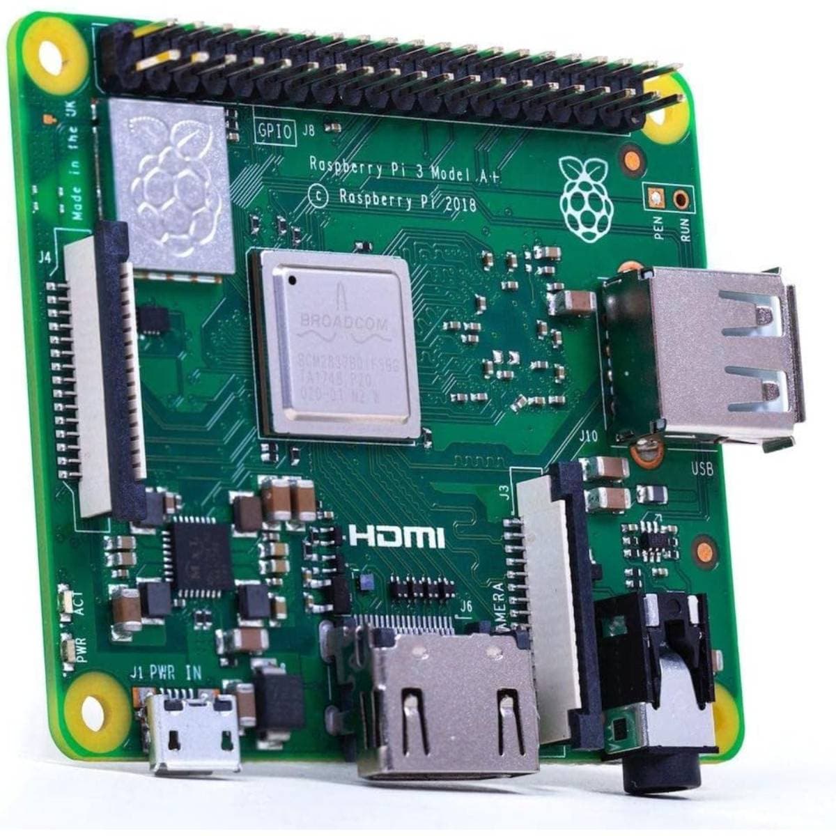 Raspberry Pi 3 Model A+ with 1.4GHz Quad-Core Processor, 512MB RAM, Wi-Fi, Bluetooth 4.2, HDMI, USB, Compact Single Board Computer thumbnail 2