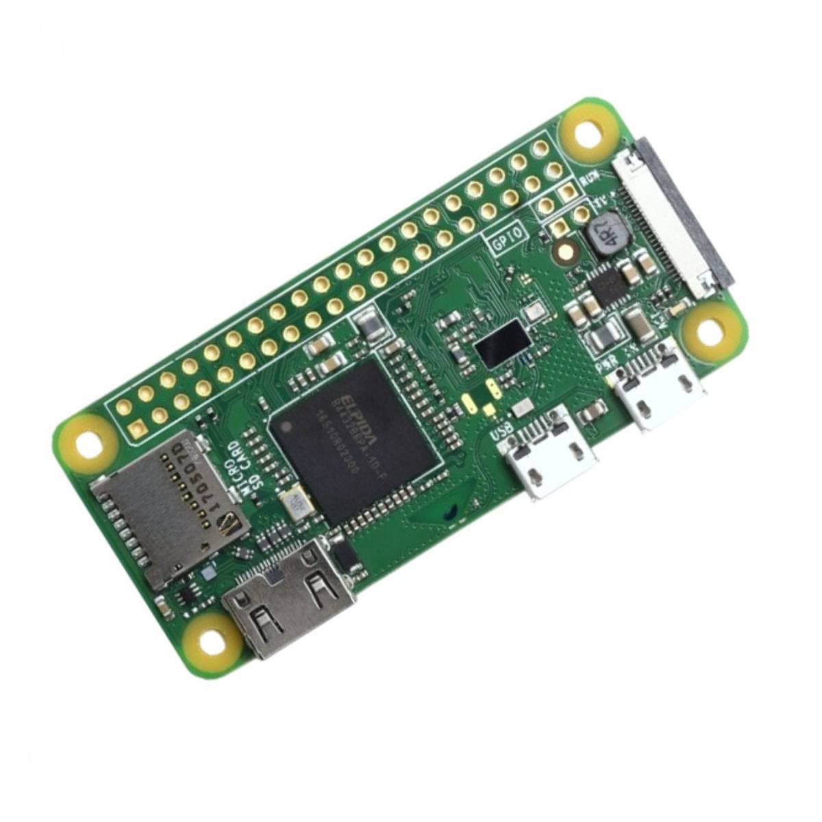 Raspberry Pi Zero W with 1GHz Single-Core Processor, 512MB , Wi-Fi, Bluetooth 4.1, Mini HDMI, Ultra-Compact Single Board Computer