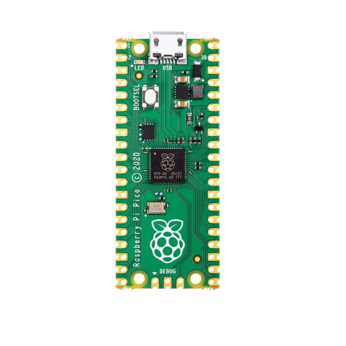 Raspberry Pi Pico Microcontroller Board with RP2040 Dual-Core Processor, 264KB SRAM, 2MB Flash, USB 1.1, 26 GPIO Pins, Supports MicroPython & C/C++ – Ideal for IoT, Robotics & Embedded Projects thumbnail 2