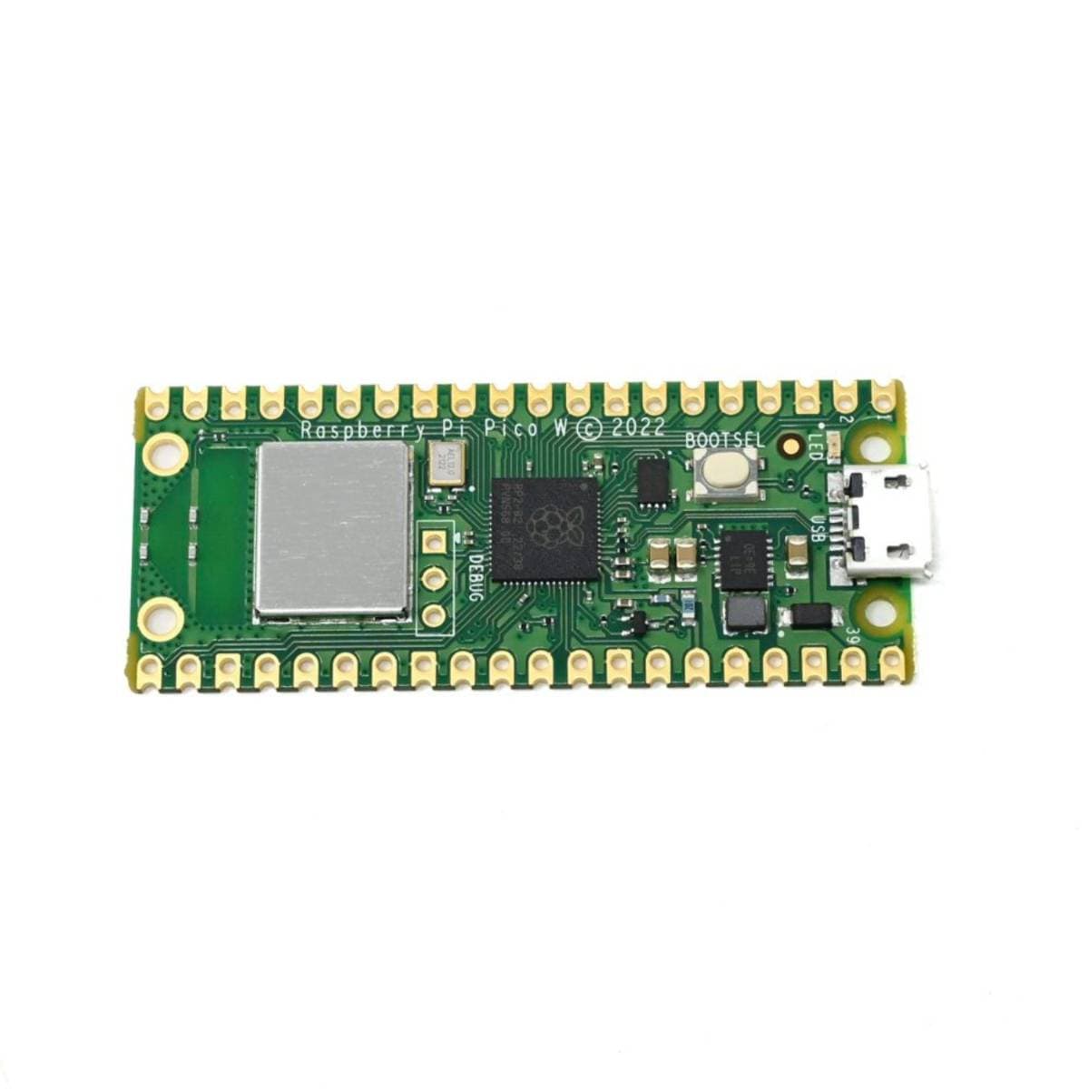 Raspberry Pi Pico W Wireless Microcontroller Board with RP2040 Dual‑Core ARM Cortex‑M0+ Processor, 264KB SRAM, 2MB Flash, Onboard 2.4 GHz Wi‑Fi (802.11n), 26 GPIO, USB 1.1 – Ideal for IoT, Embedded, Sensor & Robotics Projects thumbnail 3