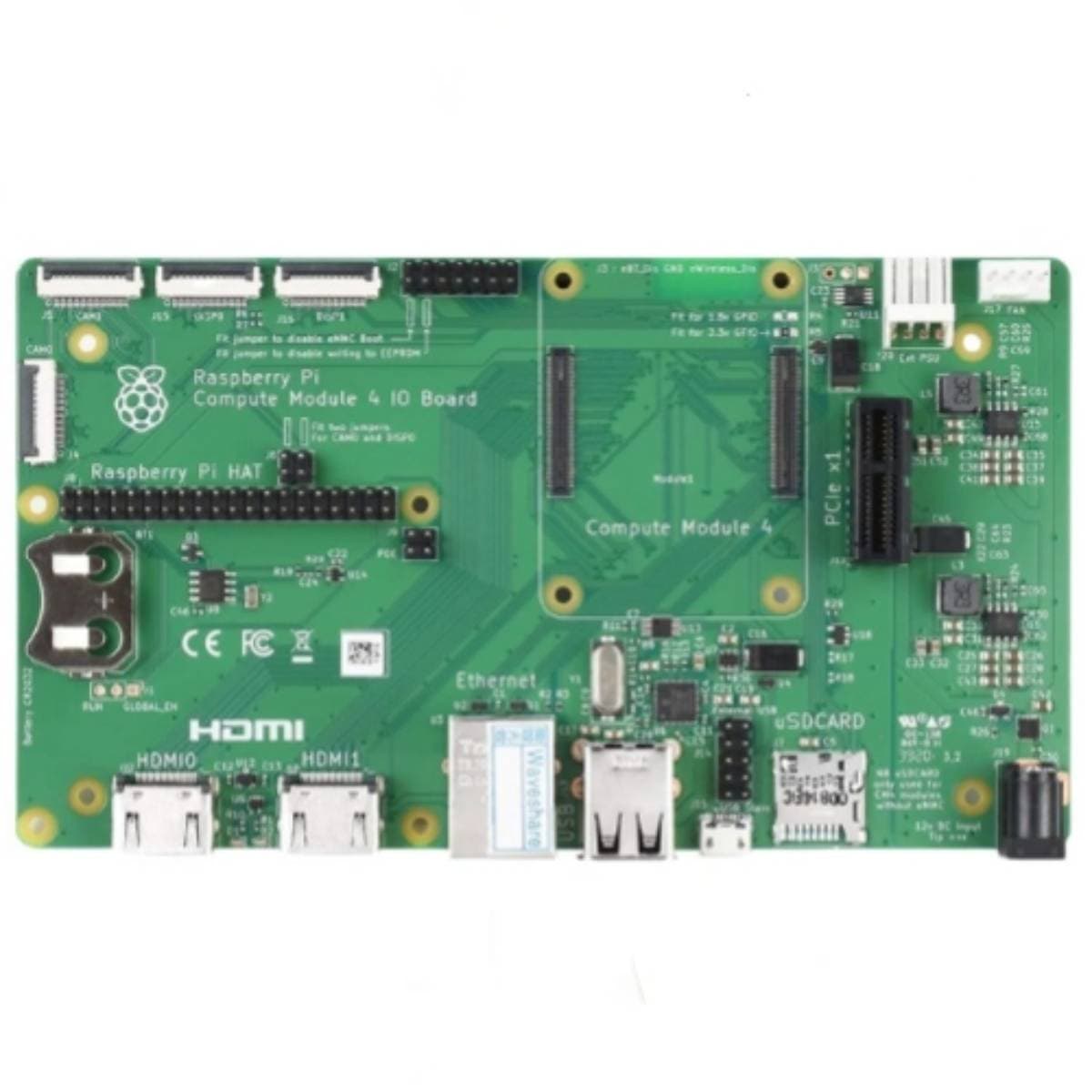 Raspberry Pi Compute Module 4 I/O Board – Development & Carrier Board with HDMI, Gigabit Ethernet with PoE Support, PCIe, USB 2.0, MIPI Display & Camera Interfaces, RTC, SD Card Slot – For CM4 Embedded Projects thumbnail 3