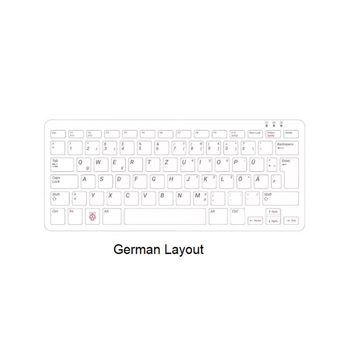 Raspberry Pi 400 Personal Computer German Layout (Unit Only) – Built-in Quad-Core Cortex-A72 @1.8 GHz, 4GB RAM, Dual-Band Wi-Fi & Bluetooth 5.0, Dual 4K HDMI, Gigabit Ethernet, Compact Keyboard PC for Education & Development thumbnail 4