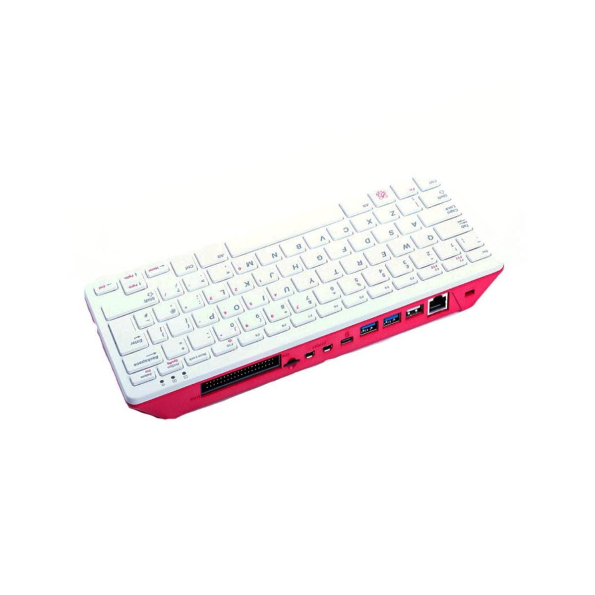 Raspberry Pi 400 Personal Computer German Layout (Unit Only) – Built-in Quad-Core Cortex-A72 @1.8 GHz, 4GB RAM, Dual-Band Wi-Fi & Bluetooth 5.0, Dual 4K HDMI, Gigabit Ethernet, Compact Keyboard PC for Education & Development thumbnail 1