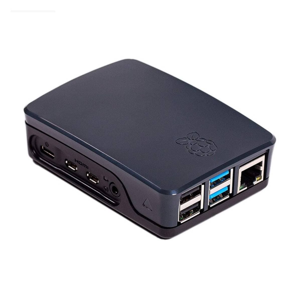 Official Raspberry Pi 4 Case Black & Grey – Durable ABS Protective Enclosure for Raspberry Pi 4 Model B – Snap-Fit Design with Full Port Access & Anti-Slip Feet thumbnail 2