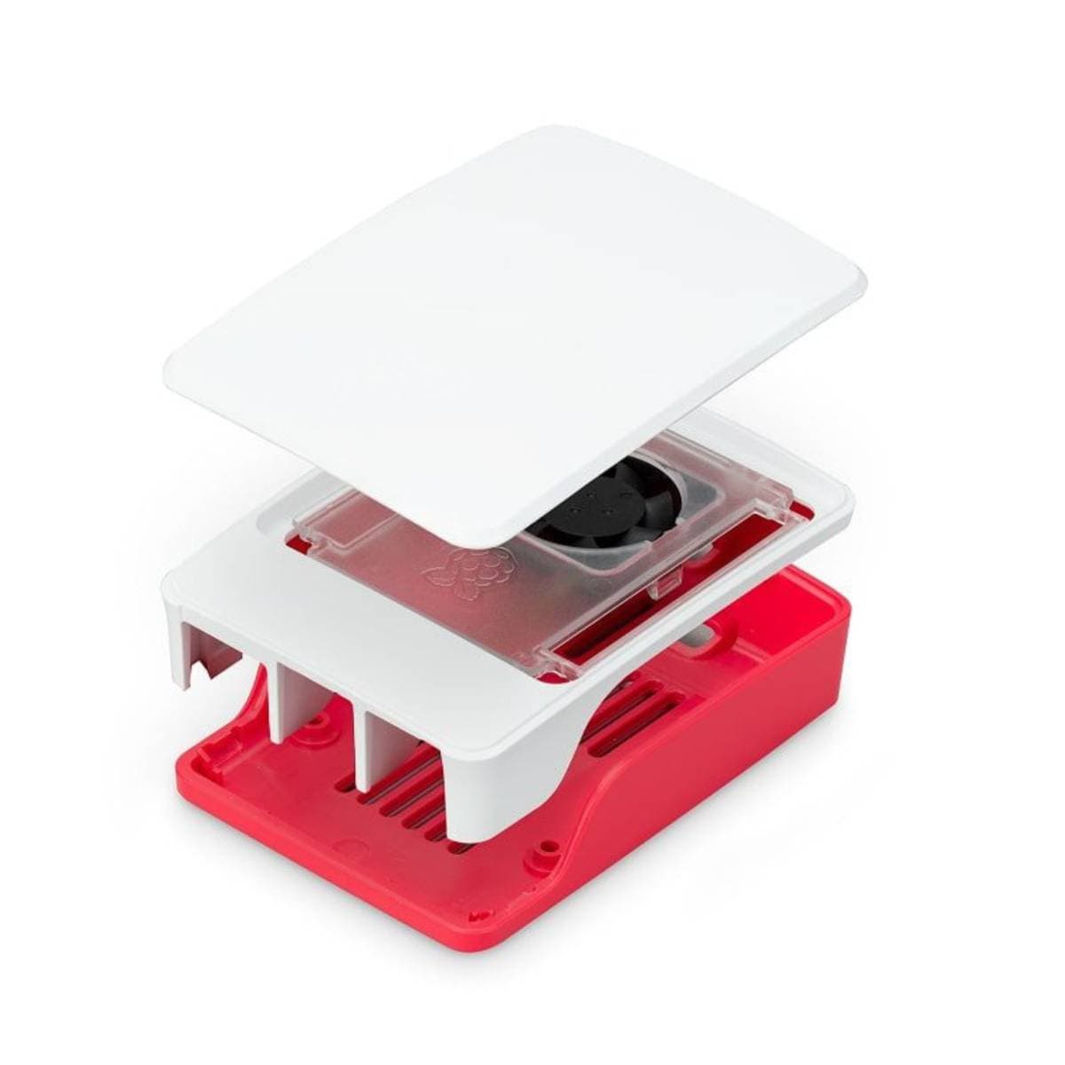 Official Raspberry Pi 5 Case Red & White – ABS Protective Enclosure with Easy Snap-Fit Design, Full Port Access, Anti-Slip Feet & Enhanced Thermal Support for Raspberry Pi 5 thumbnail 1