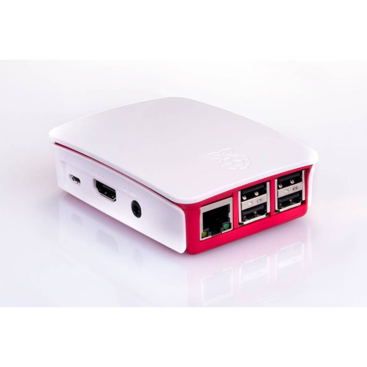 Official Raspberry Pi 3 Case Red & White – ABS Protective Enclosure with Modular Design, Removable Panels, Full Port Access & Anti-Slip Feet for Raspberry Pi 3 Model B / B+ thumbnail 2
