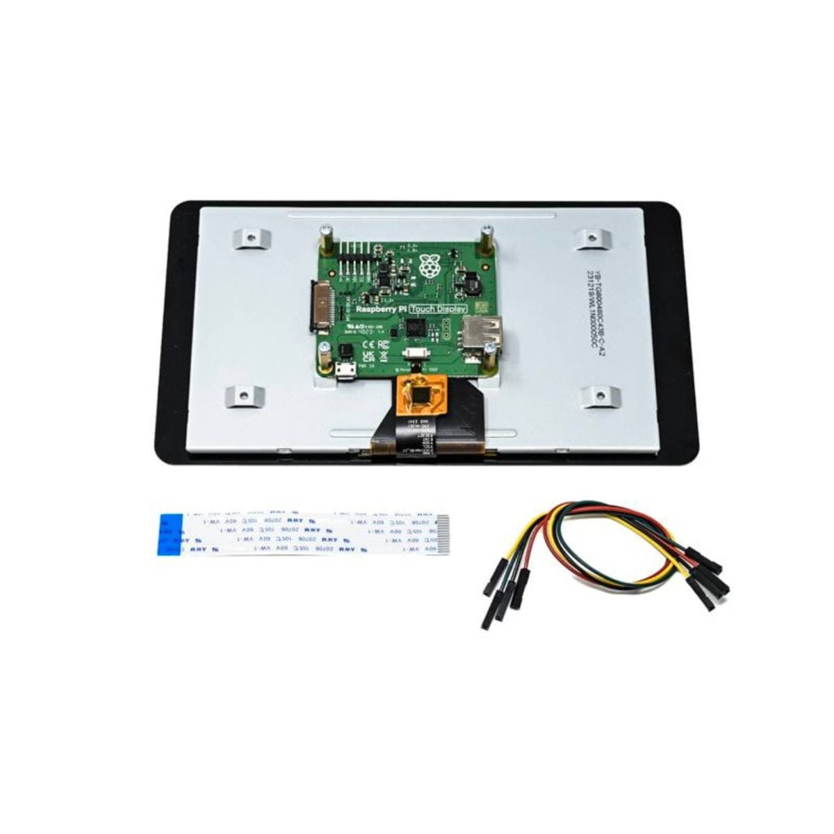 Official Raspberry Pi 7″ Display with Capacitive Touchscreen – 800×480 Resolution, 10‑Finger Multi‑Touch, DSI Interface, Adapter Board & Ribbon Cable – For Raspberry Pi Projects thumbnail 2
