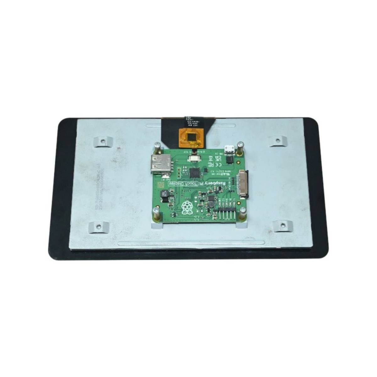 Refurbished Official Raspberry Pi 7″ Display with Capacitive Touchscreen – 800×480 Multi‑Touch Panel with Adapter Board, Ribbon Cable & GPIO Power – Interactive Refurbished Raspberry Pi Touchscreen thumbnail 3