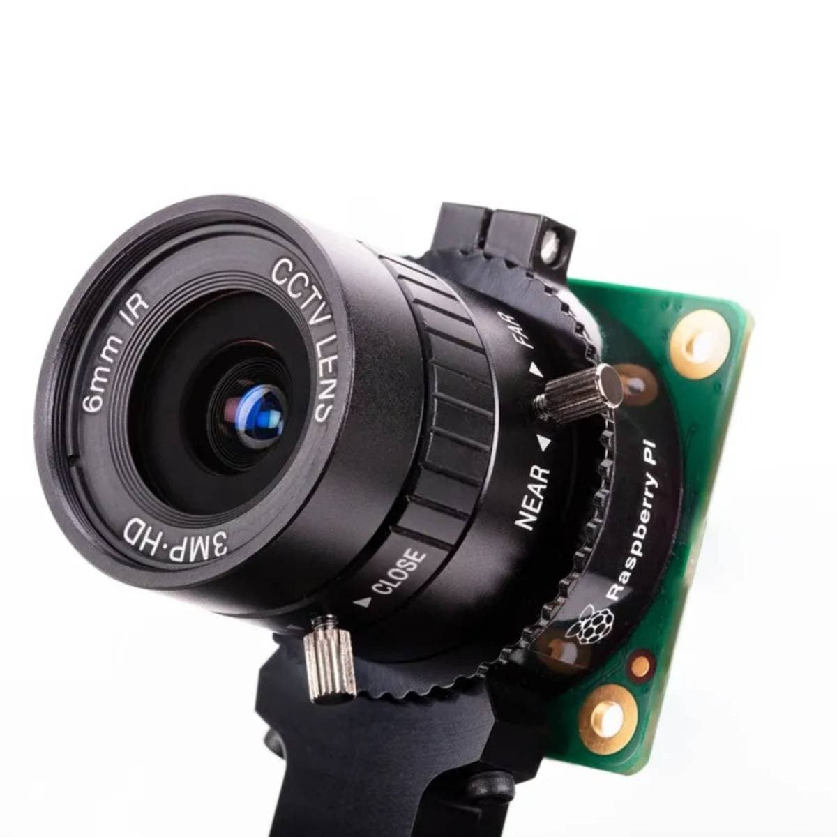 Official Wide‑Angle CS‑Mount Lens for Raspberry Pi HQ Camera, 3 MP, F1.2 Aperture, Manual Focus – Ideal for Landscapes, Surveillance & Robotics Projects thumbnail 4