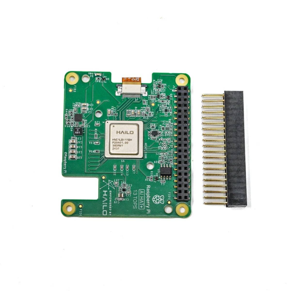Raspberry Pi AI HAT+ 13 TOPS for Raspberry Pi 5 | Hailo‑8 AI Accelerator Board | Edge AI Inference | PCIe HAT+ Add‑on for Computer Vision & Machine Learning thumbnail 2