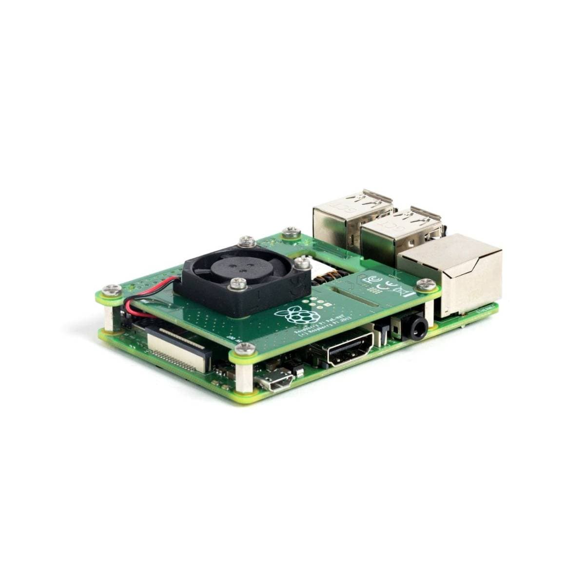 Power Over Ethernet (PoE) HAT for Raspberry Pi 3 B | PoE Expansion Board | IEEE 802.3af Compatible | Integrated Cooling Fan | Easy Plug‑and‑Play Power Solution thumbnail 3