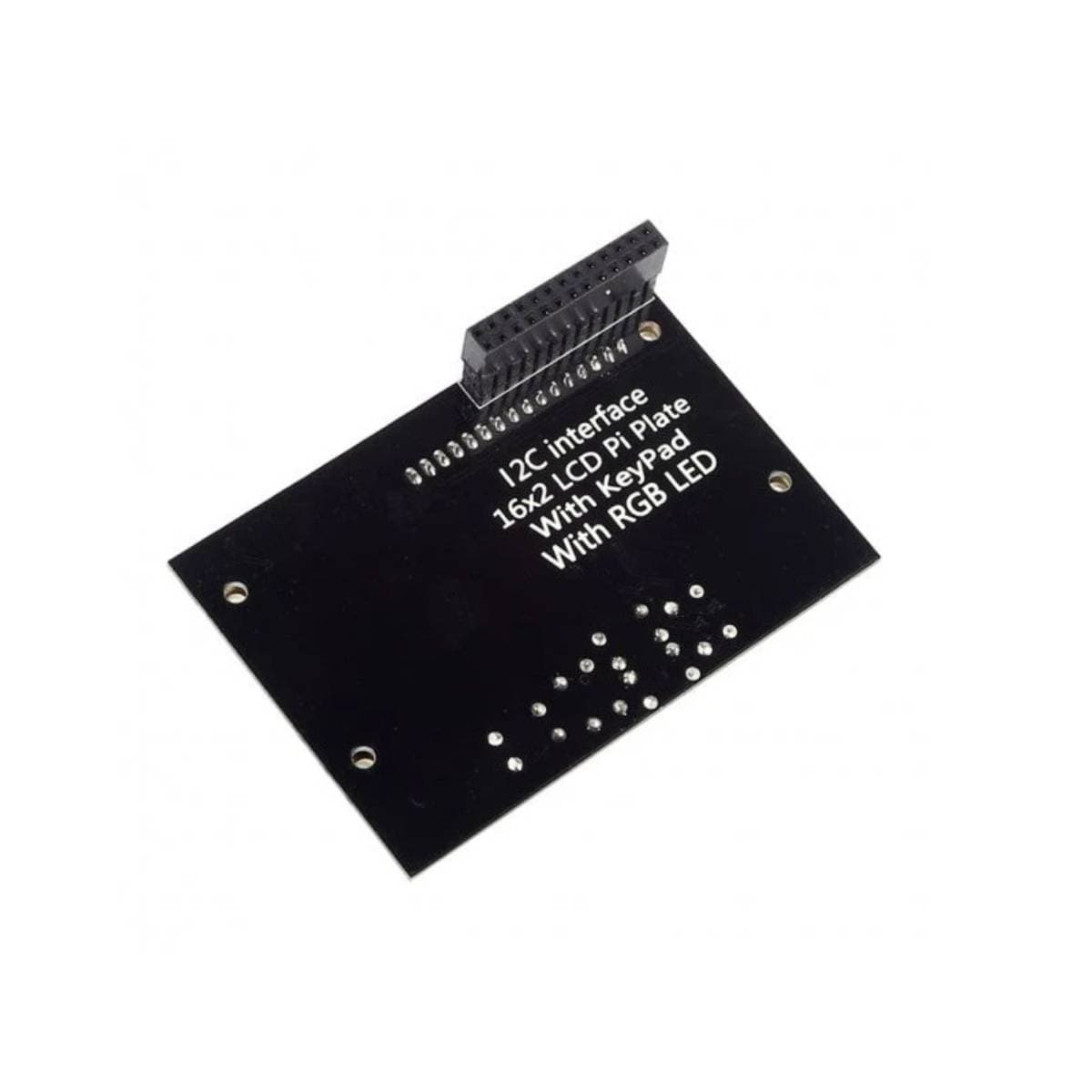LCD1602 RGB LCD HAT with Keypad for Raspberry Pi | 16×2 Character Display | RGB Backlight | GPIO HAT Add‑on with Navigation Keys thumbnail 2