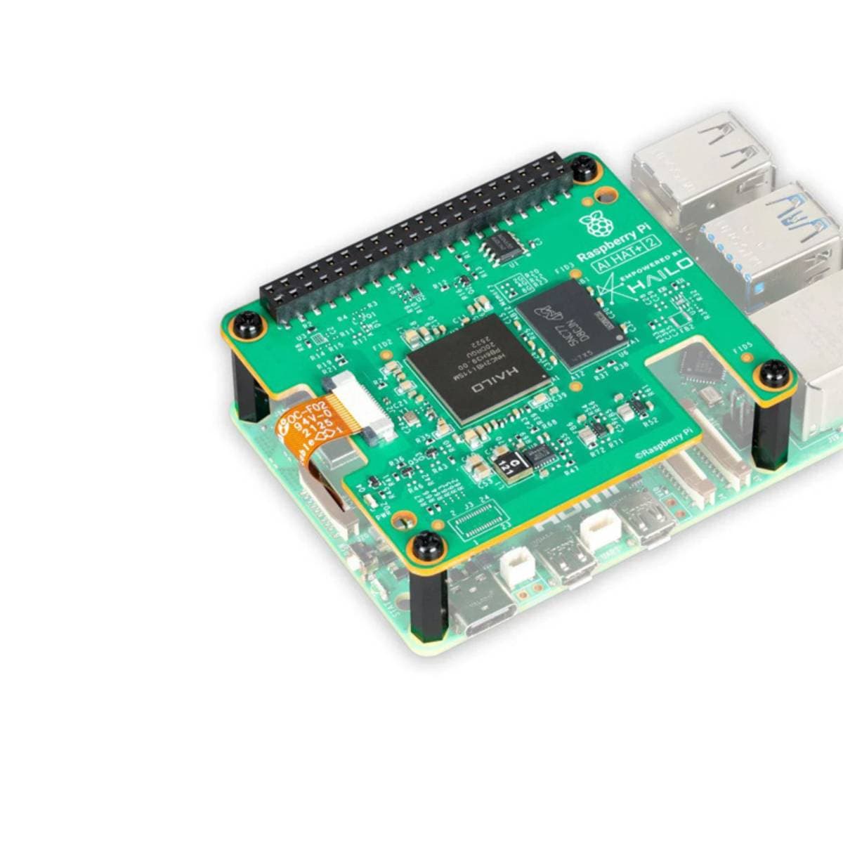 Official Raspberry Pi AI HAT 2 | Edge AI Accelerator Board | Neural Compute Module for Raspberry Pi | Real‑Time Machine Learning & Computer Vision thumbnail 2