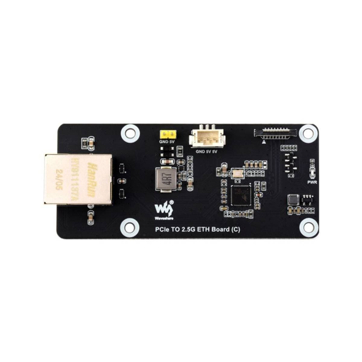 Waveshare PCIe to 2.5G Ethernet Board for Raspberry Pi 5 | PCIe 2.5 Gigabit Ethernet Expansion | RTL8156 Controller | Driver‑Free Plug‑and‑Play thumbnail 2