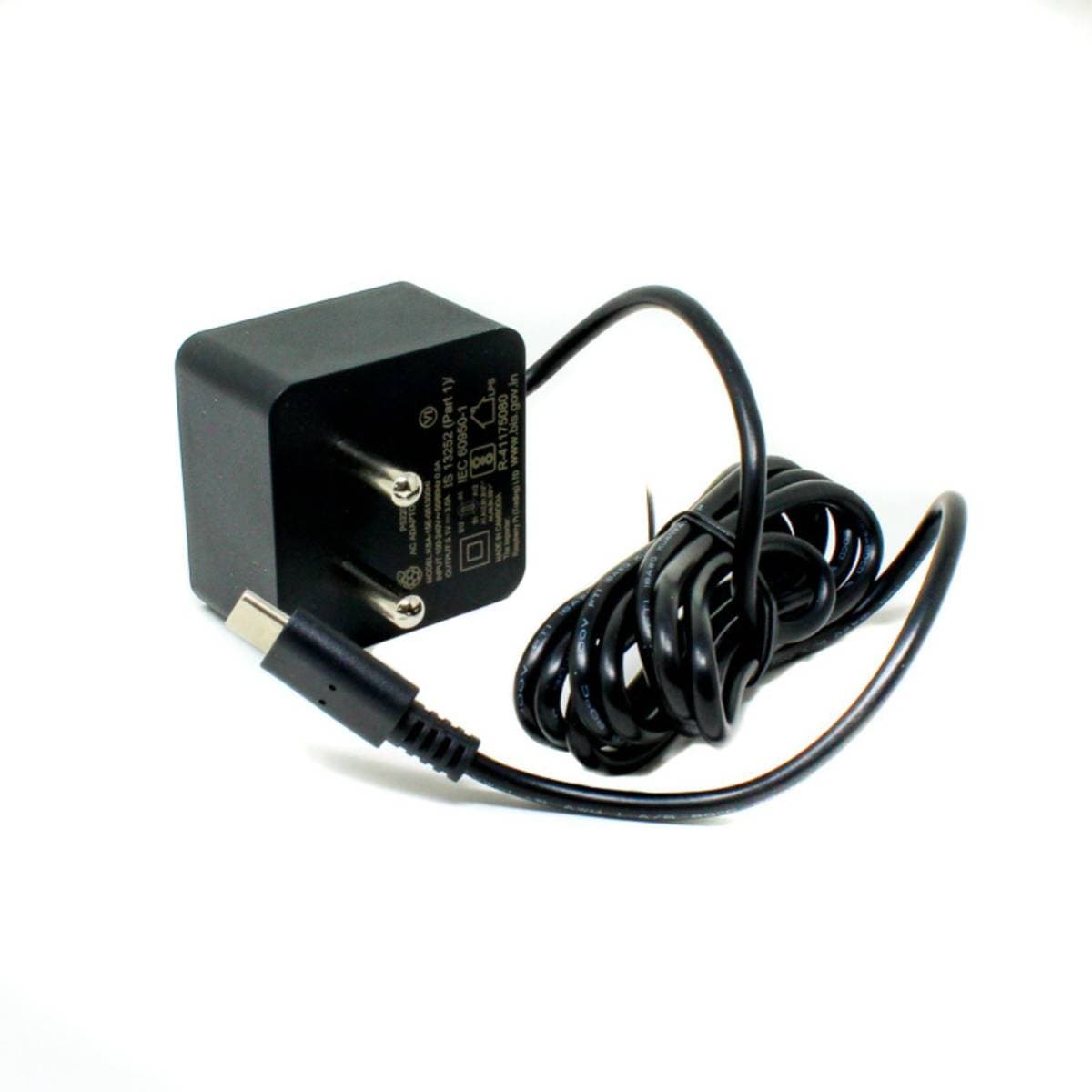 Official USB‑C 15.3 W Power Supply for Raspberry Pi 4 (Black) | 5.1 V 3 A Fast Charger Adapter | Premium USB‑C Wall Adapter thumbnail 2