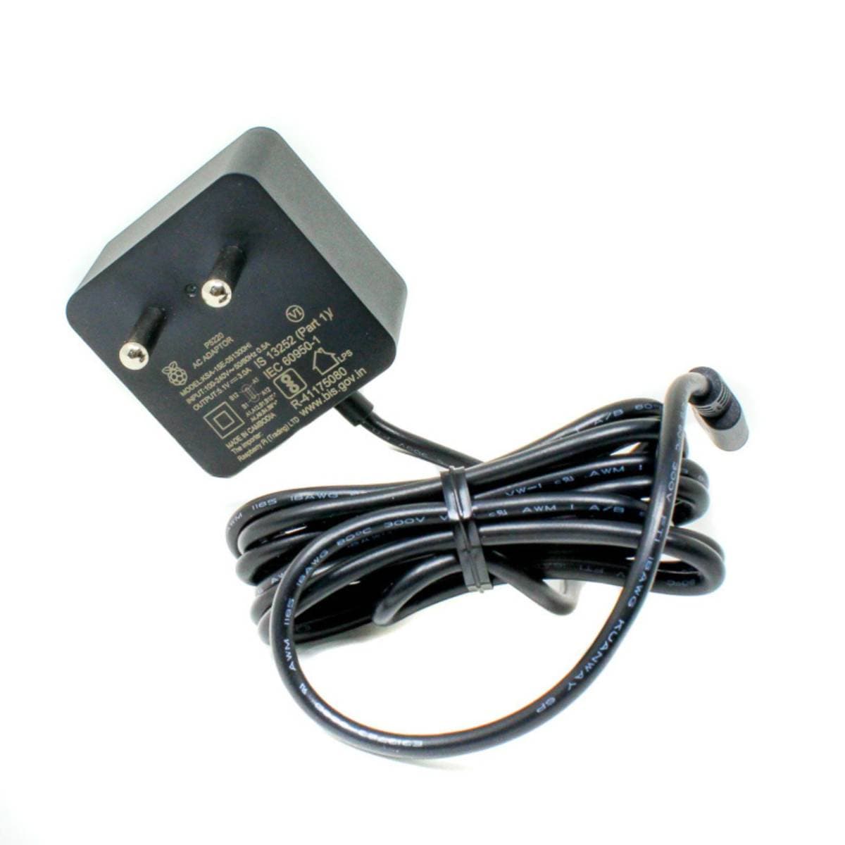 Official USB‑C 15.3 W Power Supply for Raspberry Pi 4 (Black) | 5.1 V 3 A Fast Charger Adapter | Premium USB‑C Wall Adapter thumbnail 3