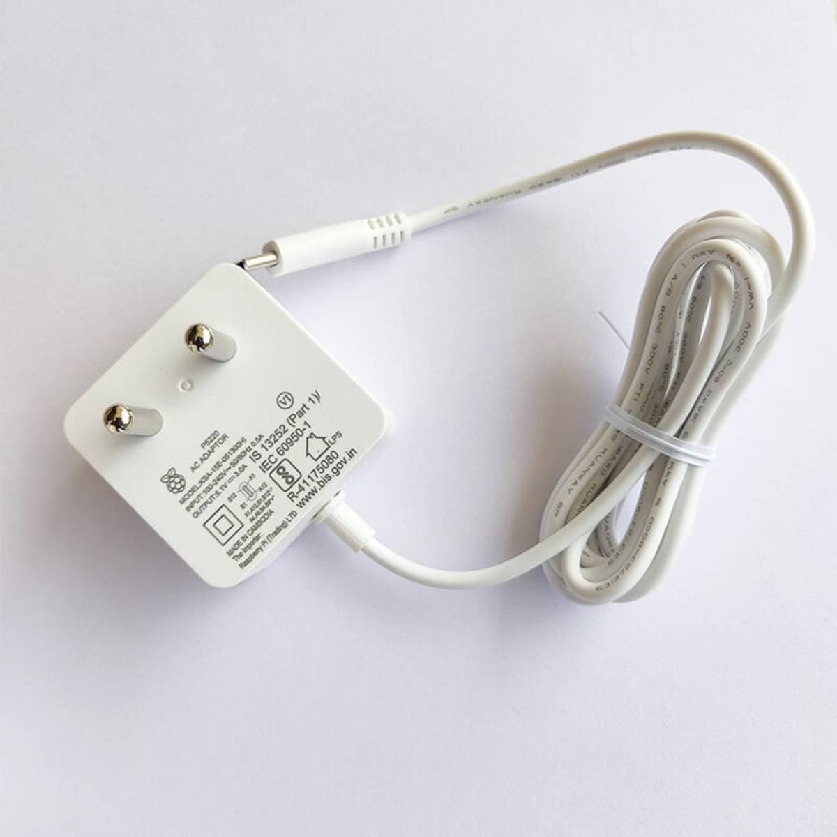 Official USB‑C 15.3 W Power Supply for Raspberry Pi 4 | 5.1 V 3 A USB‑C Wall Charger Adapter | Stable Power for Pi 4 Projects thumbnail 1