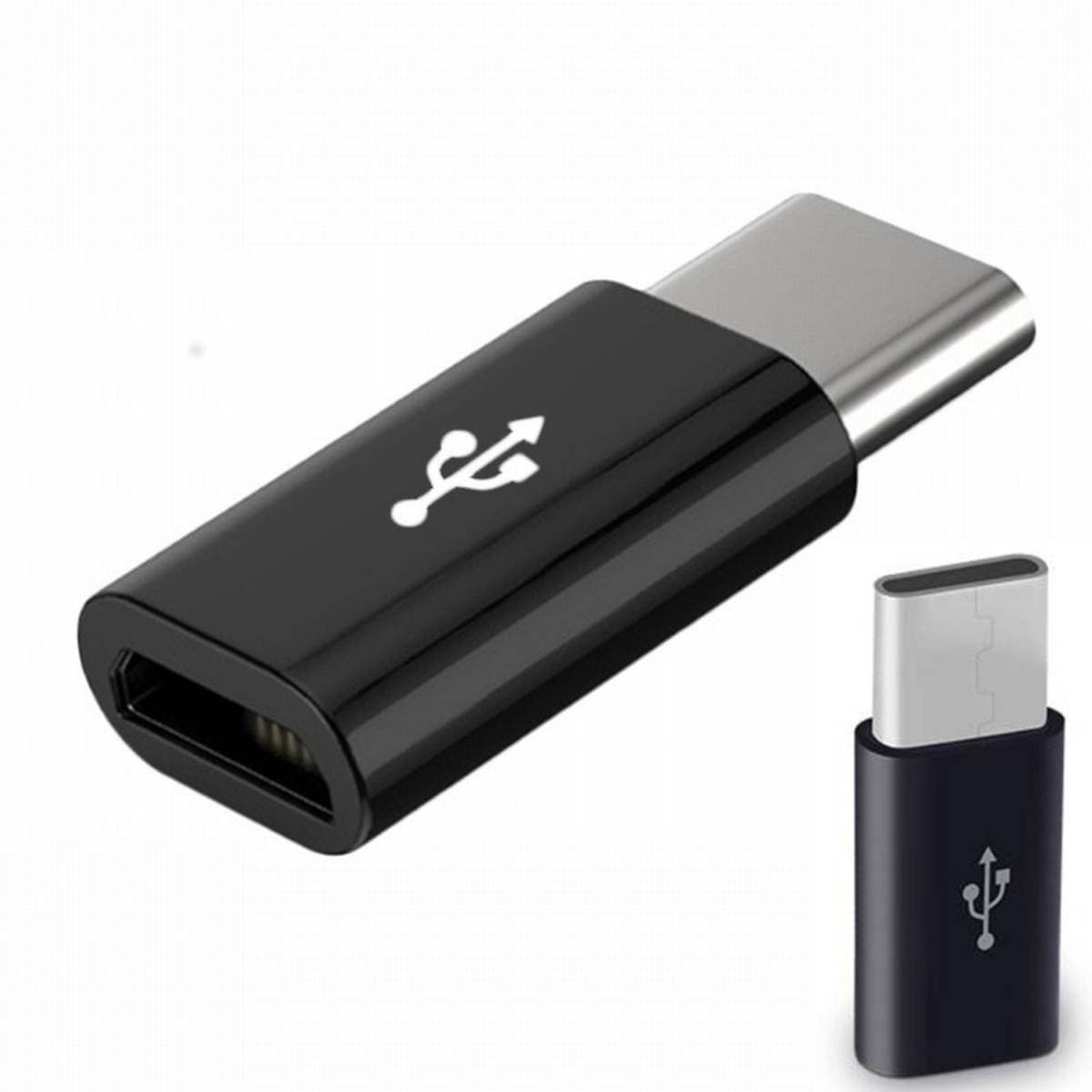 Micro USB Female to USB Type‑C Male Adapter for Raspberry Pi 4 | OTG Conversion Adapter | Compact USB Power/Data Connector thumbnail 2